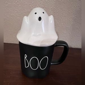 Brand new and never used Rae Dunn Boo mug with topper